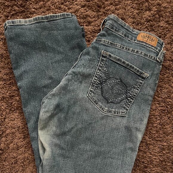 Signature by Levi Strauss & Co. Modern Boot Cut Mid Rise Jeans Size 12 L;  31x34 - Picture 1 of 10